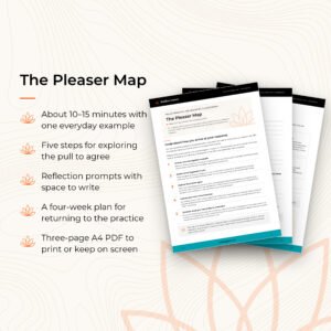 The Pleaser Map — workbook pages and contents