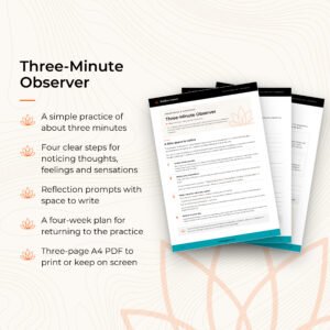 Three-Minute Observer — workbook pages and contents